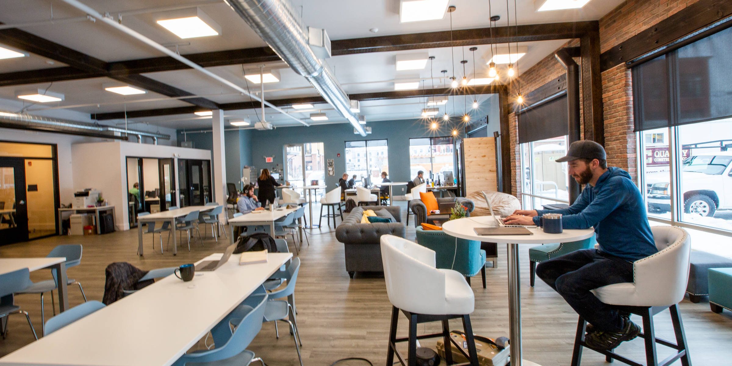 Coworking Space in Missoula, Montana - C3 WorkLounge Community Area